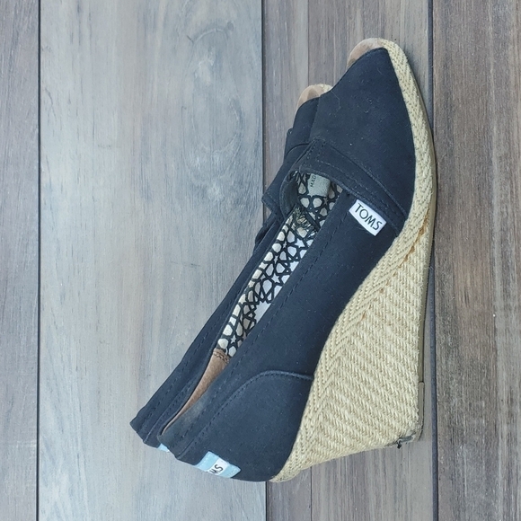 Toms Women Wedge Sandals Open Toe sz 10 - Picture 4 of 13